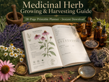 Medicinal Herb Growing & Harvesting Guide — Printable Planner | Instant Download PDF