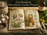 Gut Health & Microbiome Garden Planner | Printable PDF | Grow, Ferment & Track Your Wellness | Instant Download