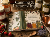 Canning & Preserving Recipe Log & Planner | Printable PDF | Jams, Pickles, Chutneys, Ferments | Pantry Tracker | Jar Labels | Instant Download