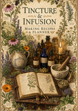 Tincture & Infusion Making Recipes & Planner | Printable Herbal Apothecary Planner| Instant Download