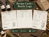 Tincture & Infusion Making Recipes & Planner | Printable Herbal Apothecary Planner| Instant Download
