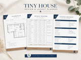 Tiny House Design & Layout Planner Floor Plan Grid, Budget Tracker, Build Log | THOW Planning Journal | Instant Download