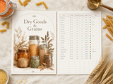 Pantry Inventory & Rotation Tracker | Dry Goods, Spices, Fridge & Freezer | Expiry Tracker | Shopping List | Instant Download