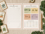 Raised Bed Planning Template | Printable PDF Planner | Bed Layout Grids, Crop Rotation, Companion Planting, Harvest Log | Instant Download