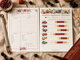 Canning & Preserving Recipe Log & Planner | Printable PDF | Jams, Pickles, Chutneys, Ferments | Pantry Tracker | Jar Labels | Instant Download