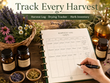 Medicinal Herb Growing & Harvesting Guide — Printable Planner | Instant Download PDF