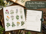 Tincture & Infusion Making Recipes & Planner | Printable Herbal Apothecary Planner| Instant Download