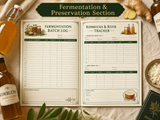 Gut Health & Microbiome Garden Planner | Printable PDF | Grow, Ferment & Track Your Wellness | Instant Download