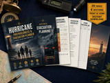 Hurricane Preparedness & Evacuation Planner | Printable PDF Family Emergency Planner | Hurricane Season | Instant Download