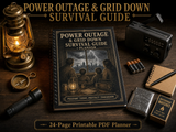Power Outage & Grid Down Survival Guide + Planner | A4 | Emergency Preparedness Binder