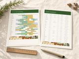 Seasonal Planting Calendar: A Complete Year-Round Guide to Sowing, Growing & Harvesting - Instant Download